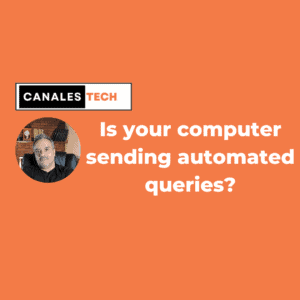 Is your computer sending automated queries